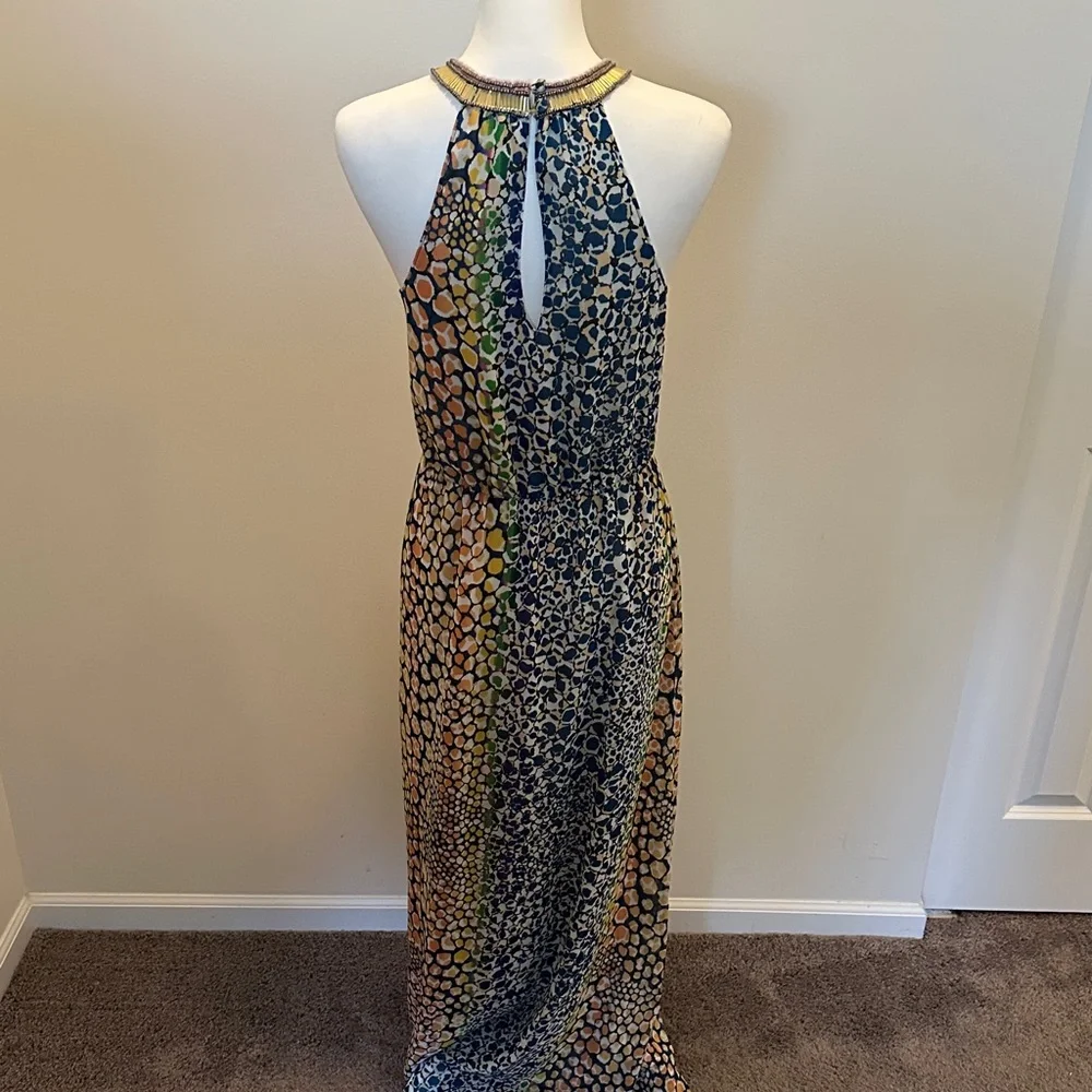 Anthropologie HD in Paris Mayacamas Halter Maxi Dress - Picture 6 of 7